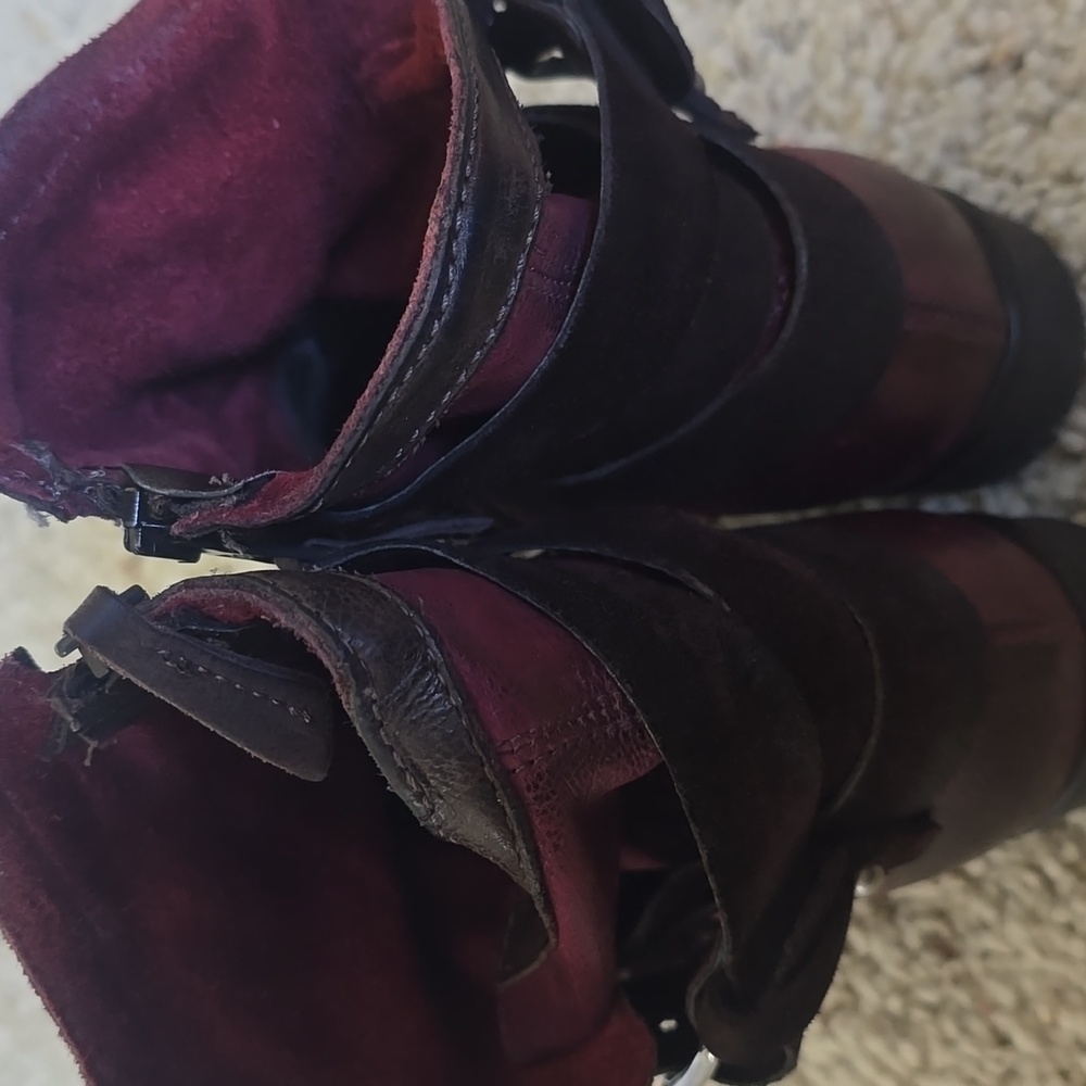 Miz Mooz Savvy Moto Ankle Boots 37 - Picture 4 of 8